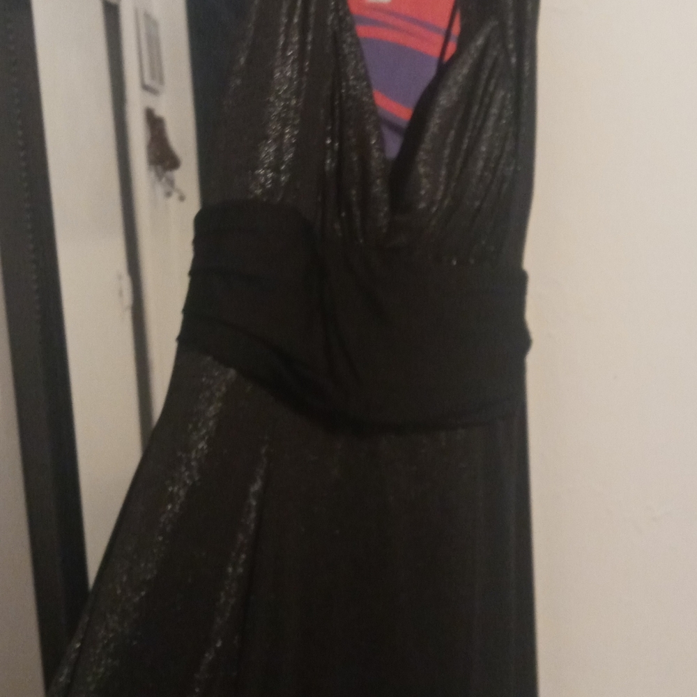Size:Small Black/Sparkles Prom Dress